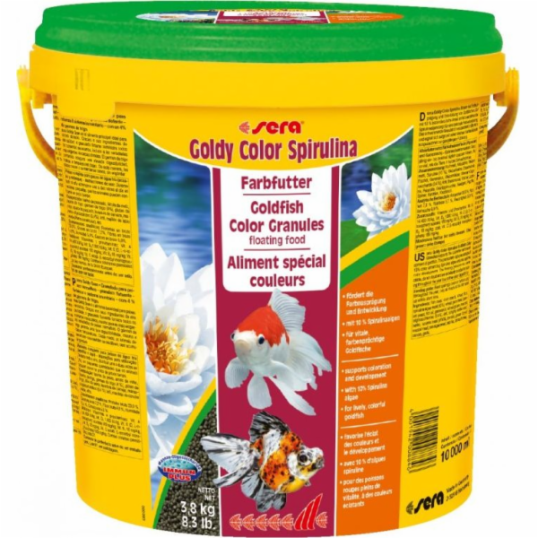 Sera Goldy Color Spirulina Nature 10 l, granule - krmivo ...