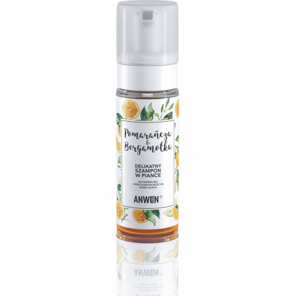 Pěnový vlasový šampon Anwen Orange & Bergamot 170 ml