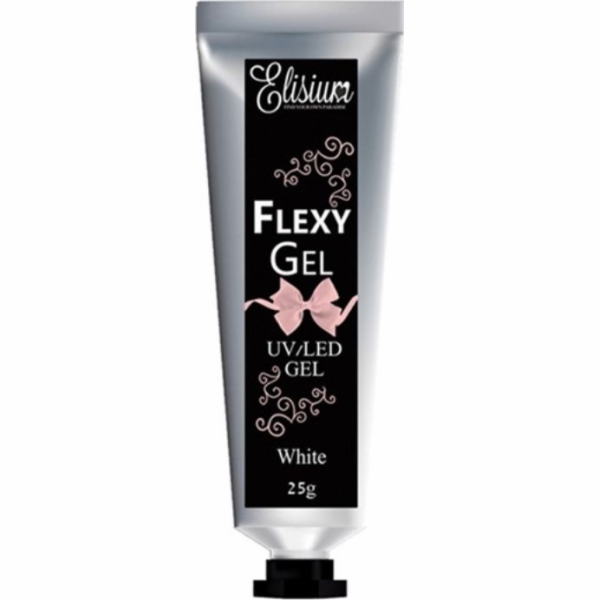 Elisium Flexy Gel White gel na prodlužování nehtů 25g