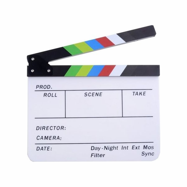 Commlite Film Clapboard 30x25cm / Bílá / Na popisovače - ...