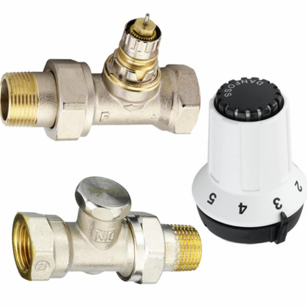 Danfoss Panda Set hlava + ventil + sada 1/2 sekce (013G5164)