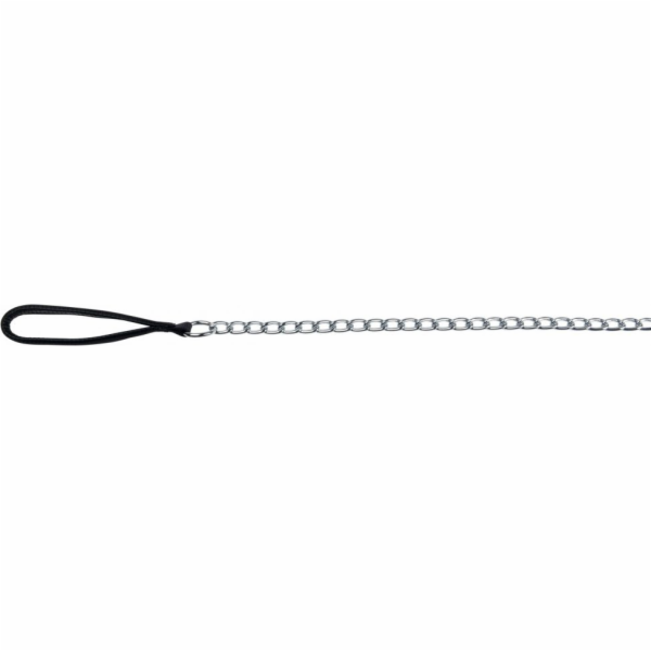 Vodítko Trixie Chain s nylonovou smyčkou - Černé 4 mm