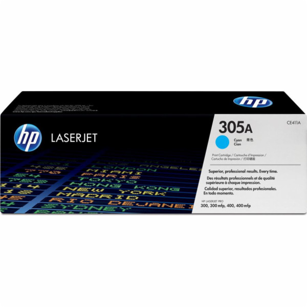 HP toner CE411A č. 305A (azurový)