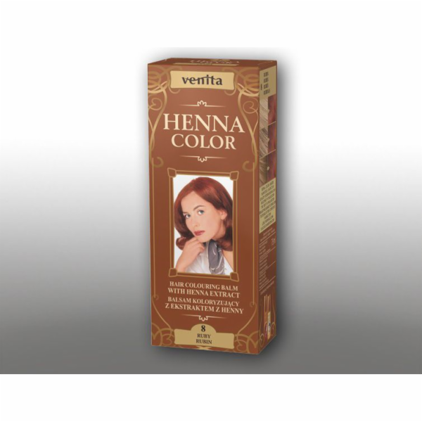 Venita Bylinné balzámy Henna Color 8 Rubin 75ml