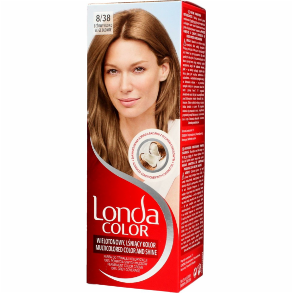 Londacolor Cream Barva na vlasy č. 8/38 béžová blond 1 ba...