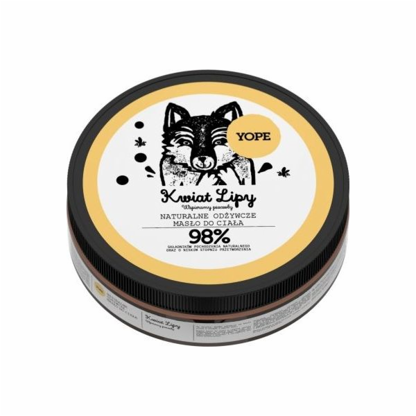 Yope Natural vyživující tělové máslo Lipový květ 200 ml