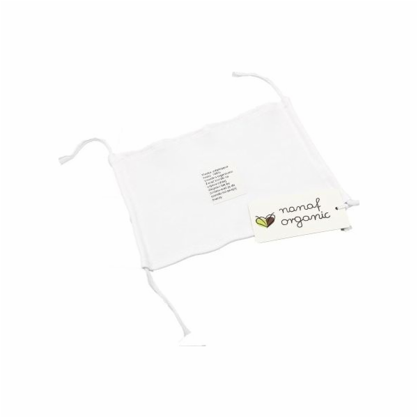 Nanaf Organic Opakovaně použitelná jednovrstvá maska, bílá