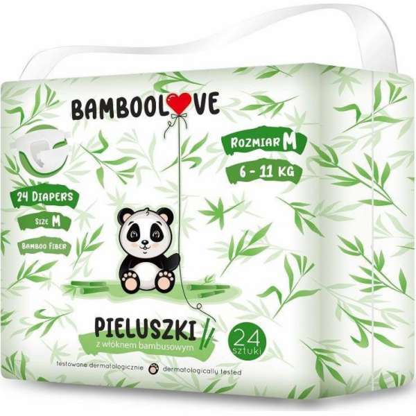 BAMBOOLOVE BAMBOOLOVE JEDNORÁZOVÉ PLENY VEL. M 24KS