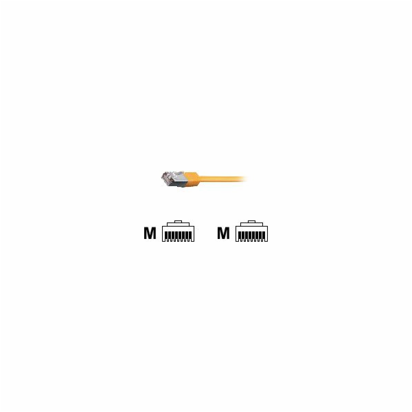 Equip Patchcord, S/FTP, Cat6, PIMF, 10m, žlutý (605566)