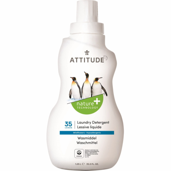 Attitude Laundry liquid, Wildflowers, 35 praní, 1050 ml