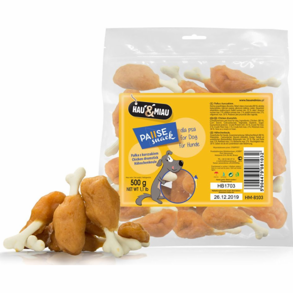 Hau&Miau Hau&Miau kuřecí paličky 500g HM-8103