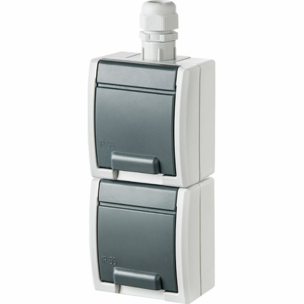 Elektro-Plast AQUANT Dvojitá z/u zásuvka 2x2P+Z schuko ve...