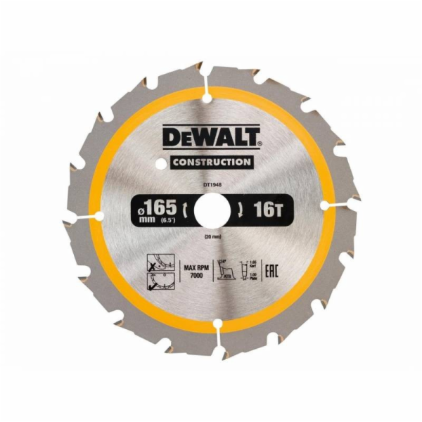 Dewalt Kotoučová pila 160x20mmx18z - DT1931-QZ