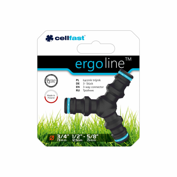 Cellfast Ergo konektor T 1/2 3/4 (53-205)