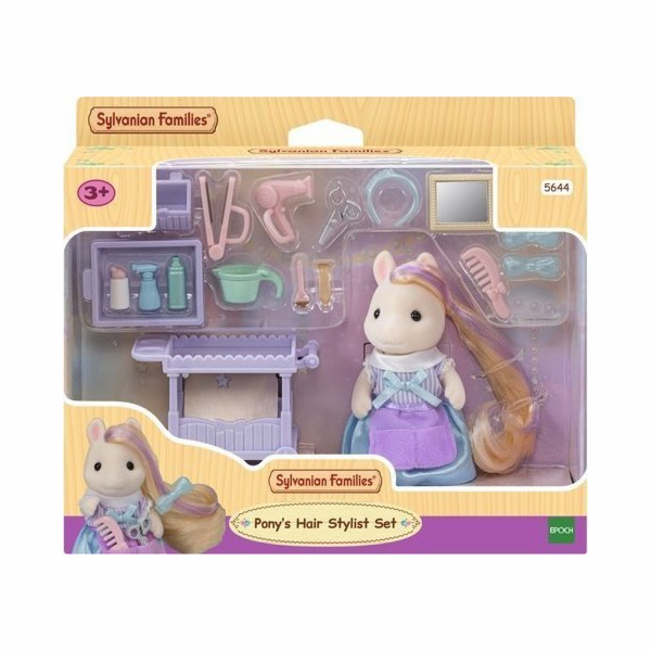 Epoch SYLVANIAN Figurka Pony s dlouhými vlasy set s doplň...