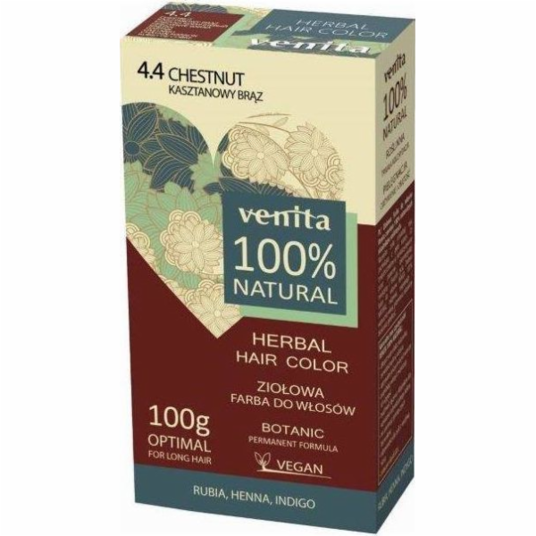Venita Herbal Hair Color bylinná barva na vlasy 4.4 Kašta...