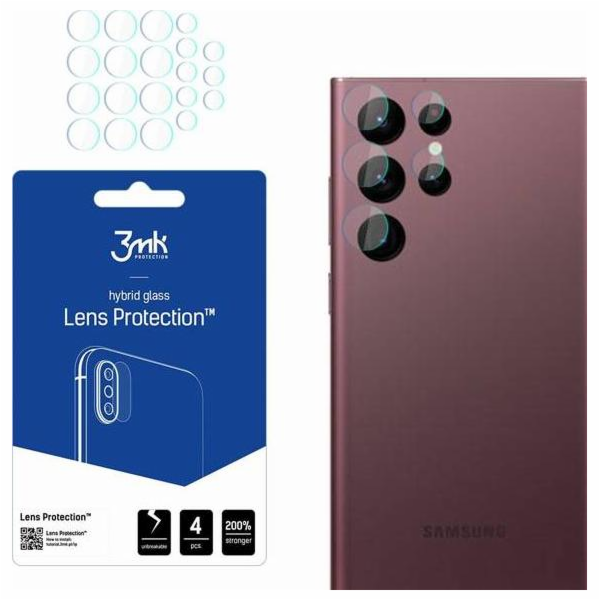 Hybridní sklo 3MK pro objektiv fotoaparátu 3MK Ochrana ob...