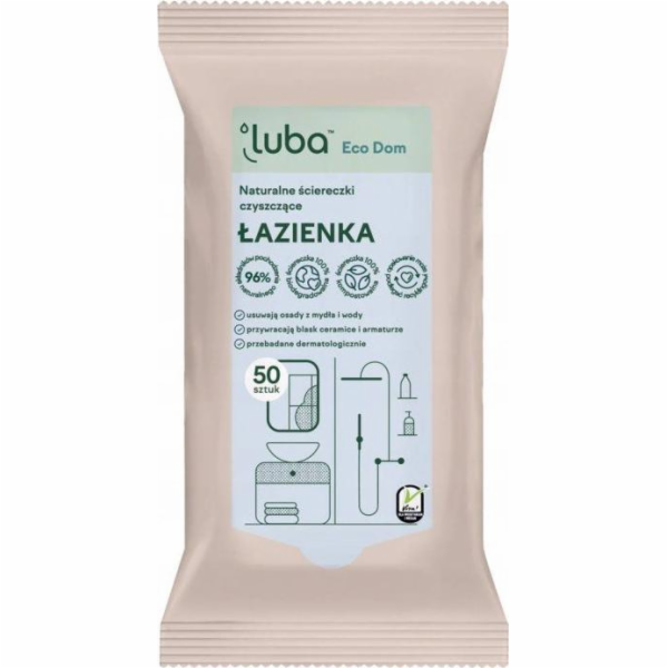 Luba LUBA_Eco Domácí přírodní čistící utěrky Koupelna 50 ks