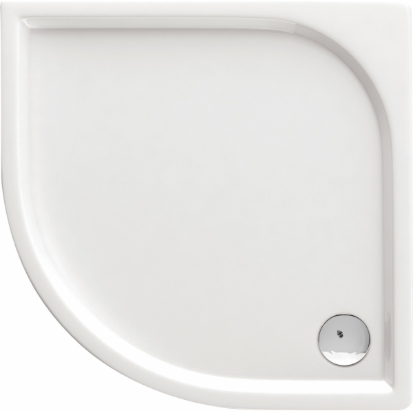 Deante Cubic půlkruhová rohová sprchová vanička 80 cm x 8...