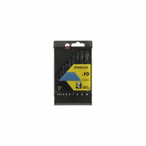 Sada válcových vrtáků Stanley HSS 1 - 10 mm (STA56030)