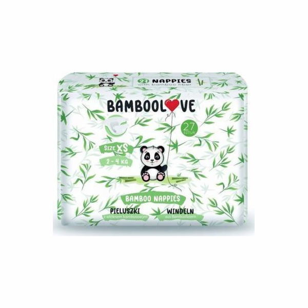 BAMBOOLOVE BAMBOOLOVE JEDNORÁZOVÉ PLENY Velikost XS 27KS
