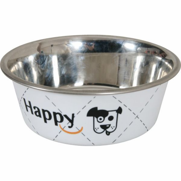 Miska Zolux Inox Happy 1,5 l - bílá