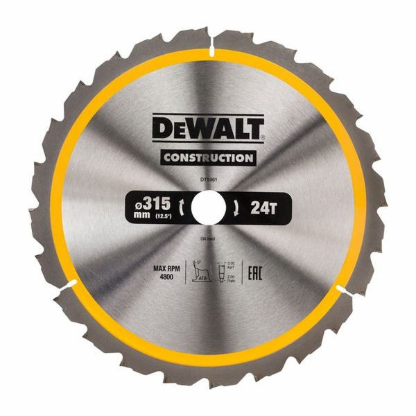 Dewalt kotoučová pila 315x30mm x 24 zubů (DT1961-QZ)