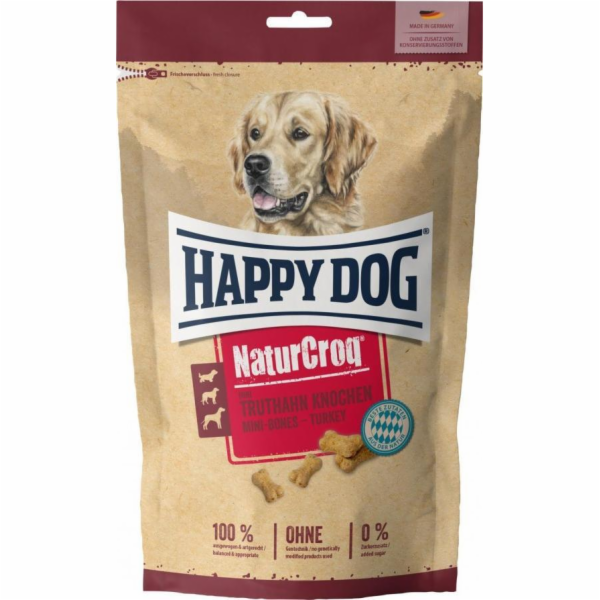 Happy Dog NaturCroq Mini Bones, krůtí, sušenky pro malá p...