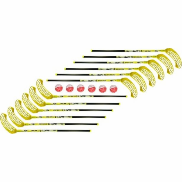 Unibros Unibros Reiku+ Set 95 cm (12 holí + 6 míčků)
