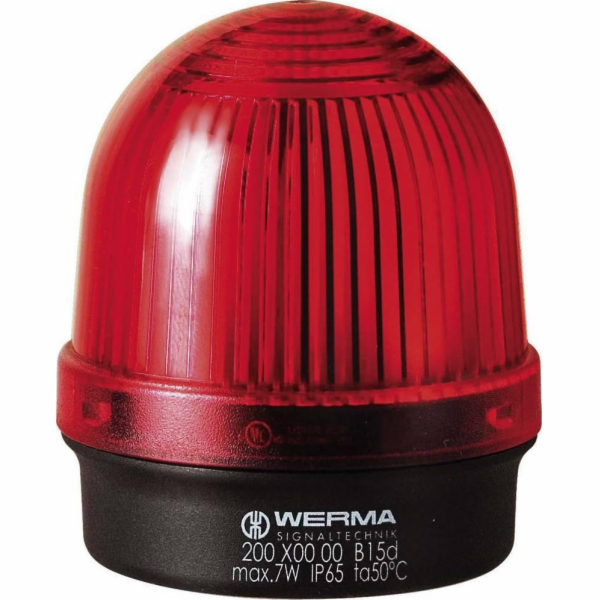 Lampa Werma s nepřerušovaným světlem červeným 12-240V AC/...