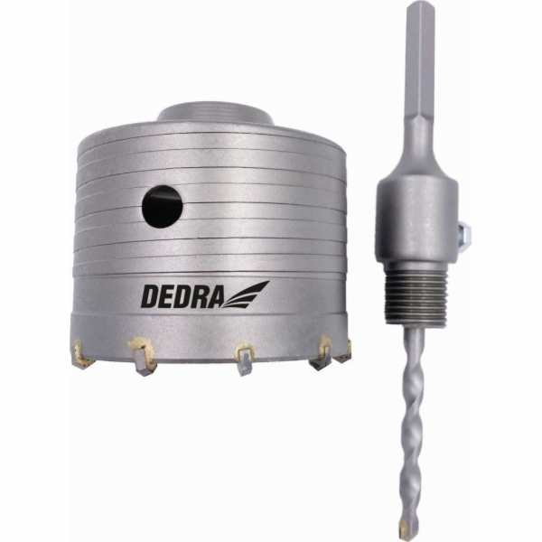 Dedra vrták 100mm HM korunkový vrták s HEX držákem