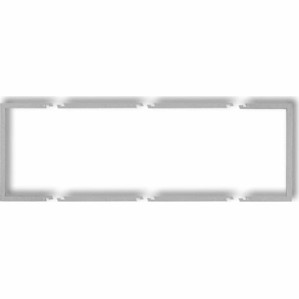 Karlik Trojitý výplňový rám, řada Deco, stříbrná metalíza...