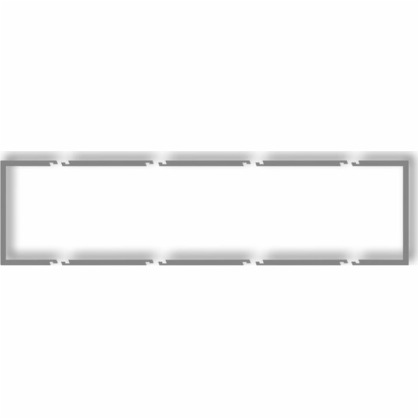 Karlik Quadruple výplňový rám, řada Deco, šedá matná (27D...