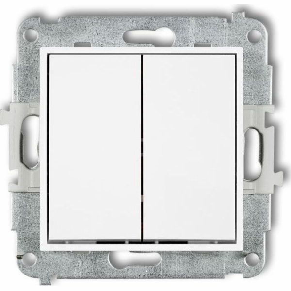 Tlačítko MINI dvoupólové, bílé MWP-44.2