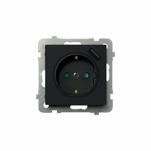 Ospel Sonata GP-1RSPUSB jednozásuvka 2,1A/m/33 se schuko ...