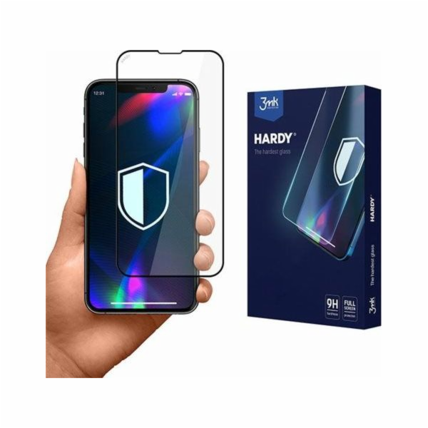 3MK 3MK Hardy iPhone 13 Mini chemicky tvrzené sklo černá/...