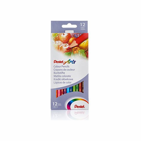 Pentel Pencil pastelky 12 barev Arts CB8-12U