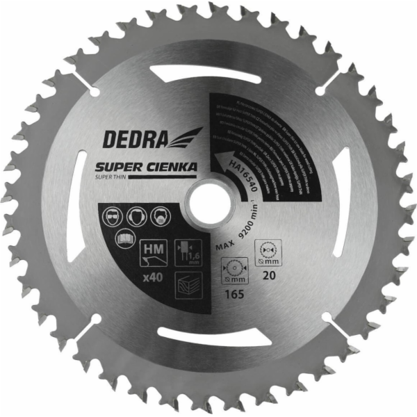 SUPER TENKÁ kotoučová pila na dřevo 40z 210x30x1,3x1,8mm