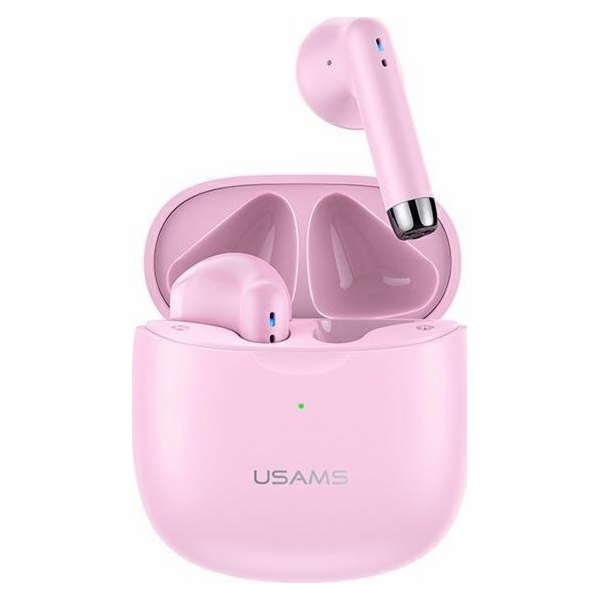 Bezdrátová sluchátka USAMS Bluetooth 5.0 TWS řady IA růžo...