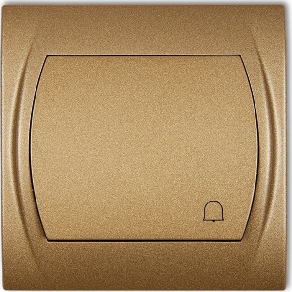 Karlik LOGO Button /zvonek/ podsvícená zlatá metalíza 8LW...
