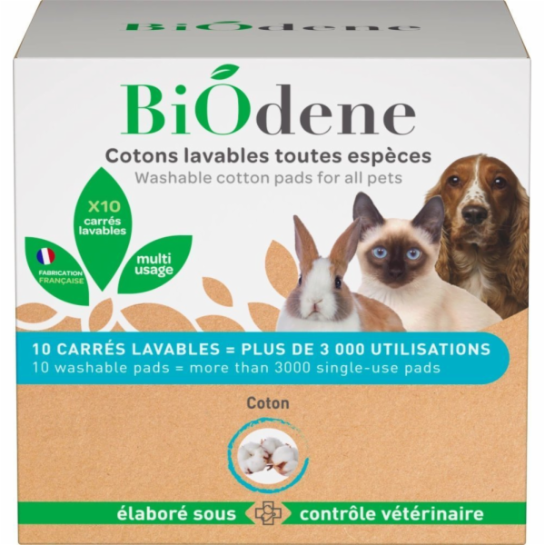 FRANCODEX Biodene Bavlněné kosmetické tampony pro zvířata...