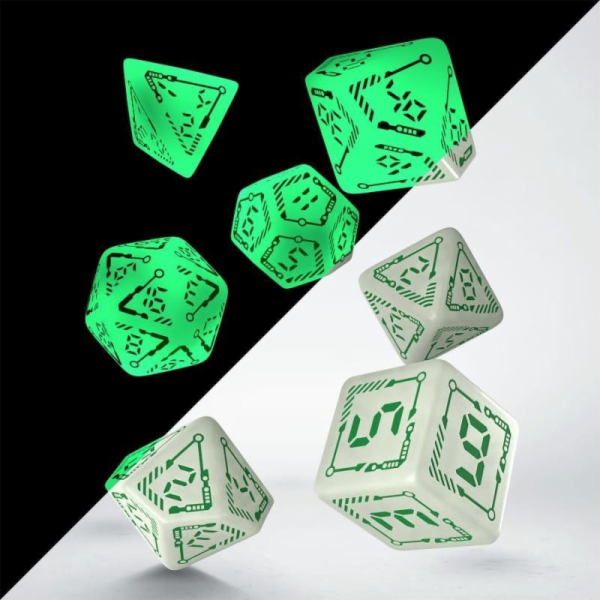 Q-Workshop Sada RPG kostek: Digitální - Fosforeskující - ...