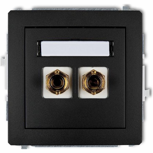 Karlik Deco 12DGG-3 zásuvka pro jeden reproduktor (typ ba...