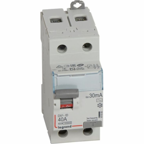 Legrand Proudový chránič 2P 40A 0,03A typ AC P302 DX3 411505