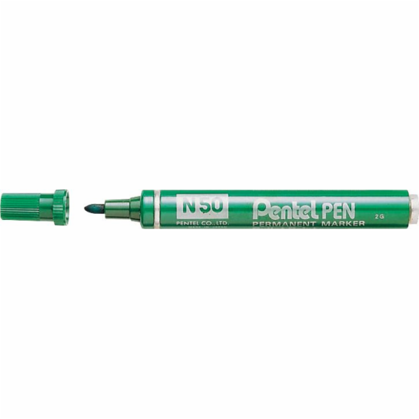 Pentel ZNAČKOVAČ PERMANENT N50 KULATÝ HROT ZELENÝ
