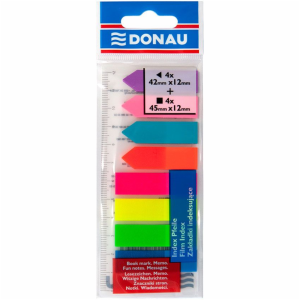 Donau INDEXOVACÍ ZÁLOŽKY PP MIX 12X45MM/12X42MM 4X25/4X25...