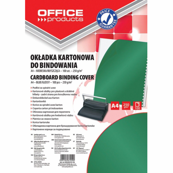 Kancelářské produkty KANCELÁŘSKÉ PRODUKTY obaly na vazby,...