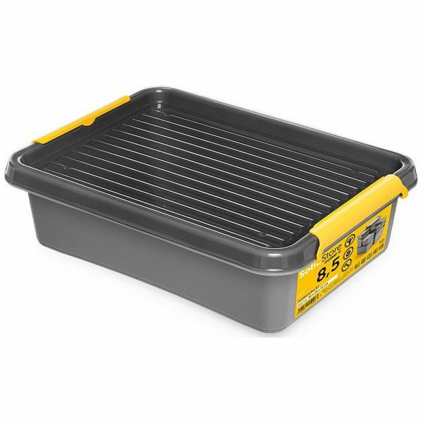 ORPLAST Durable Container Box s víkem Grey 8,5 l SolidSto...
