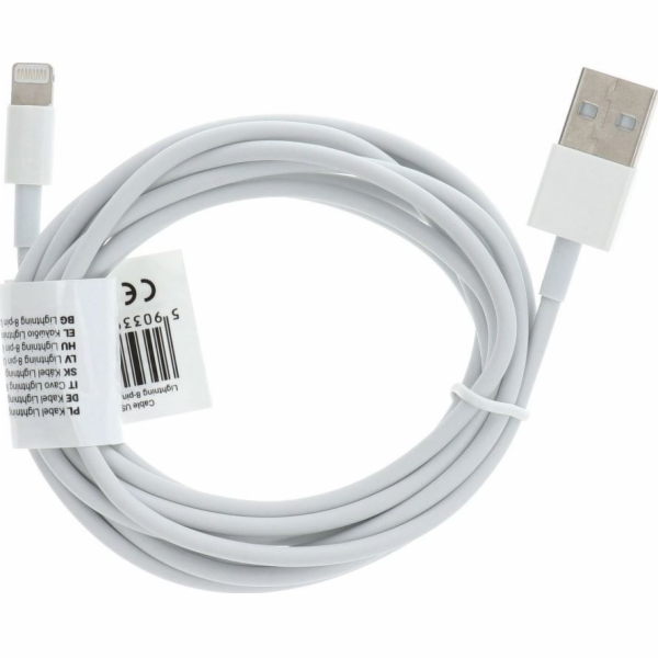 Partner Tele.com USB-A - Lightning kabel 2 m Bílá (28609)