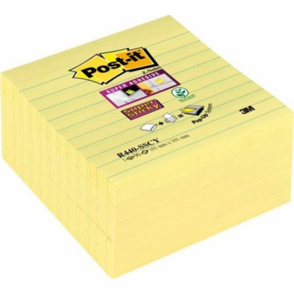 Samolepící papírky POST-IT Super Sticky Z-Notes XL linkov...